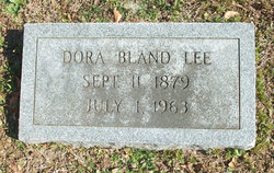 Dora Earnestine <I>Bland</I> Lee 