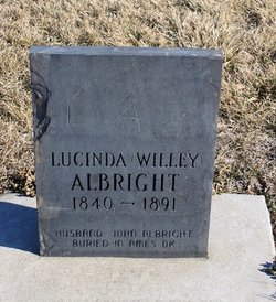 Lucinda <I>Willey</I> Albright 