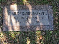 Clairice Neatherly <I>Daniel</I> Barnwell 