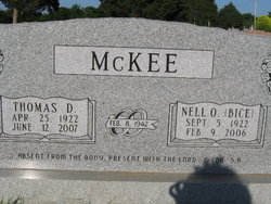 Mrs Nell Omega <I>Bice</I> McKee 