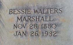 Bessie <I>Walters</I> Marshall 