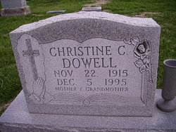 Christine Cora <I>Lovell</I> Dowell 
