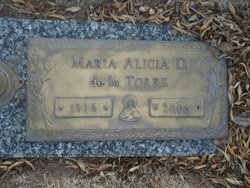 Maria Alicia <I>Delgado</I> de la Torre 