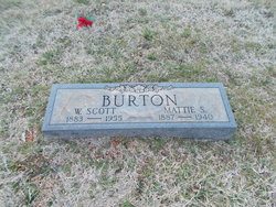 Mattie <I>Stanfield</I> Burton 