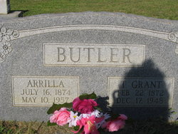 Mrs Arrilla Drusilla <I>Finch</I> Butler 