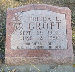 Frieda L. <I>Kinder</I> Croft 