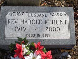 Rev Harold Ross Hunt 