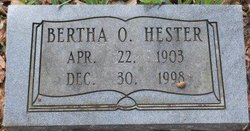 Bertha O. Hester 
