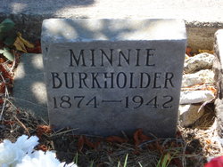 Minnie May <I>Martin</I> Burkholder 