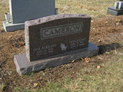 Jane <I>Rodgers</I> Cameron 