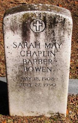 Sarah May <I>Chaplin</I> Bowen 
