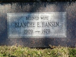 Blanche Elizabeth “Betty” <I>Walker</I> Hansen 