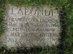 Mary Anne <I>O'Byrne</I> Lalonde 