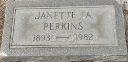 Janette <I>Ayres</I> Perkins 