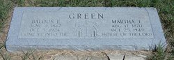 Martha Jane <I>Stephens</I> Green 