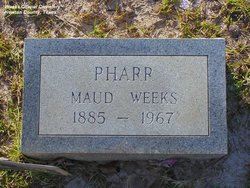 Maude <I>Weeks</I> Pharr 