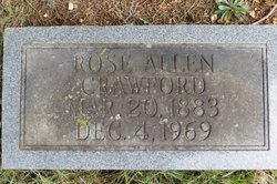 Rose Lee <I>Allen</I> Crawford 