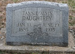 Tannie W. <I>Alvis</I> Daughtrey 