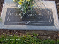 Sara Frances <I>Thompson</I> Webb 