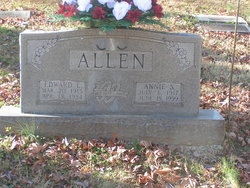 Annie Laura <I>Shelby</I> Allen 