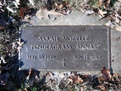 Sarah Mozelle <I>Pendergrass</I> Annas 
