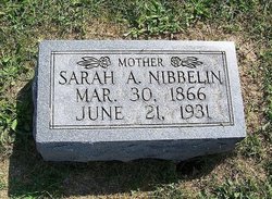 Sarah Ann <I>White</I> Nibbelin 