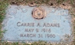 Carrie Lucile <I>Adcock</I> Adams 