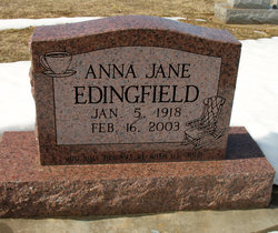 Anna Jane <I>Sanderson</I> Edingfield 