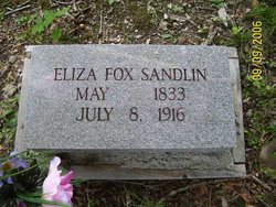 Delitha “Eliza” <I>Fox</I> Sandlin 