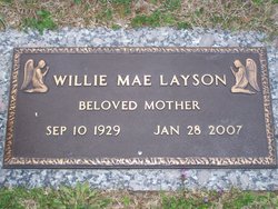 Willie Mae <I>Ray</I> Layson 