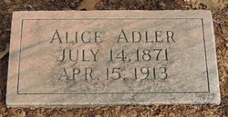 Anna Elizabeth “Alice” <I>Barth</I> Adler 