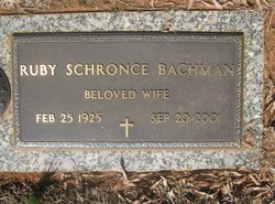 Ruby Ann <I>Schronce</I> Bachman 