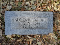 Mary Lovie <I>Dillashaw</I> Rowland 