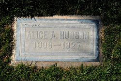 Alice A <I>Clogston</I> Hudson 