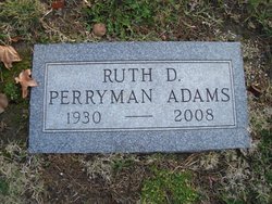 Ruth D <I>Perryman</I> Adams 