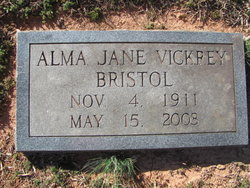 Alma Jane <I>Vickrey</I> Bristol 
