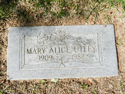 Mary Alice <I>Wells</I> Utley 