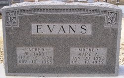 Mary Ann <I>Jackson</I> Evans 