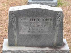 Rose Lee <I>Ethridge</I> Cooper 
