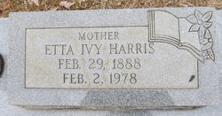 Cynthia Rosetta “Etta” <I>Ivy</I> Harris 