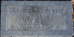 Gertrude <I>Hopewell</I> Gill 