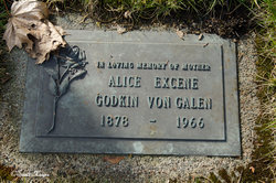 Alice Excene <I>Gano</I> Godkin Von Galen 