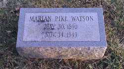 Marian W <I>Pike</I> Watson 