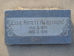 Esther “Essie” <I>Arnett</I> Armstrong 