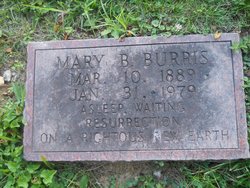 Mary Elizabeth <I>Bourne</I> Burris 