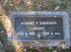 Albert F Emerson 