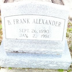 Benjamin Franklin “Frank” Alexander 
