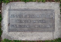 Jennie Edith <I>Clifton</I> Mayfield 