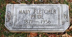 Mary Gholden <I>Fletcher</I> Pride 