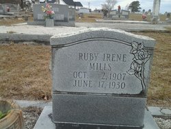 Ruby Irene <I>Tompkins</I> Mills 